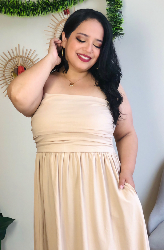 VESTIDO JOHANA - NUDE