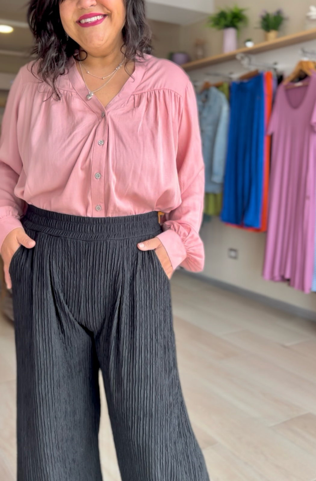 PALAZZO MAYRA - COLOR NEGRO