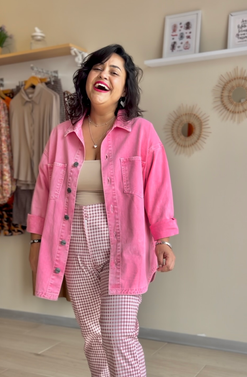CAMISACO PRISCILLA JEAN FUCSIA