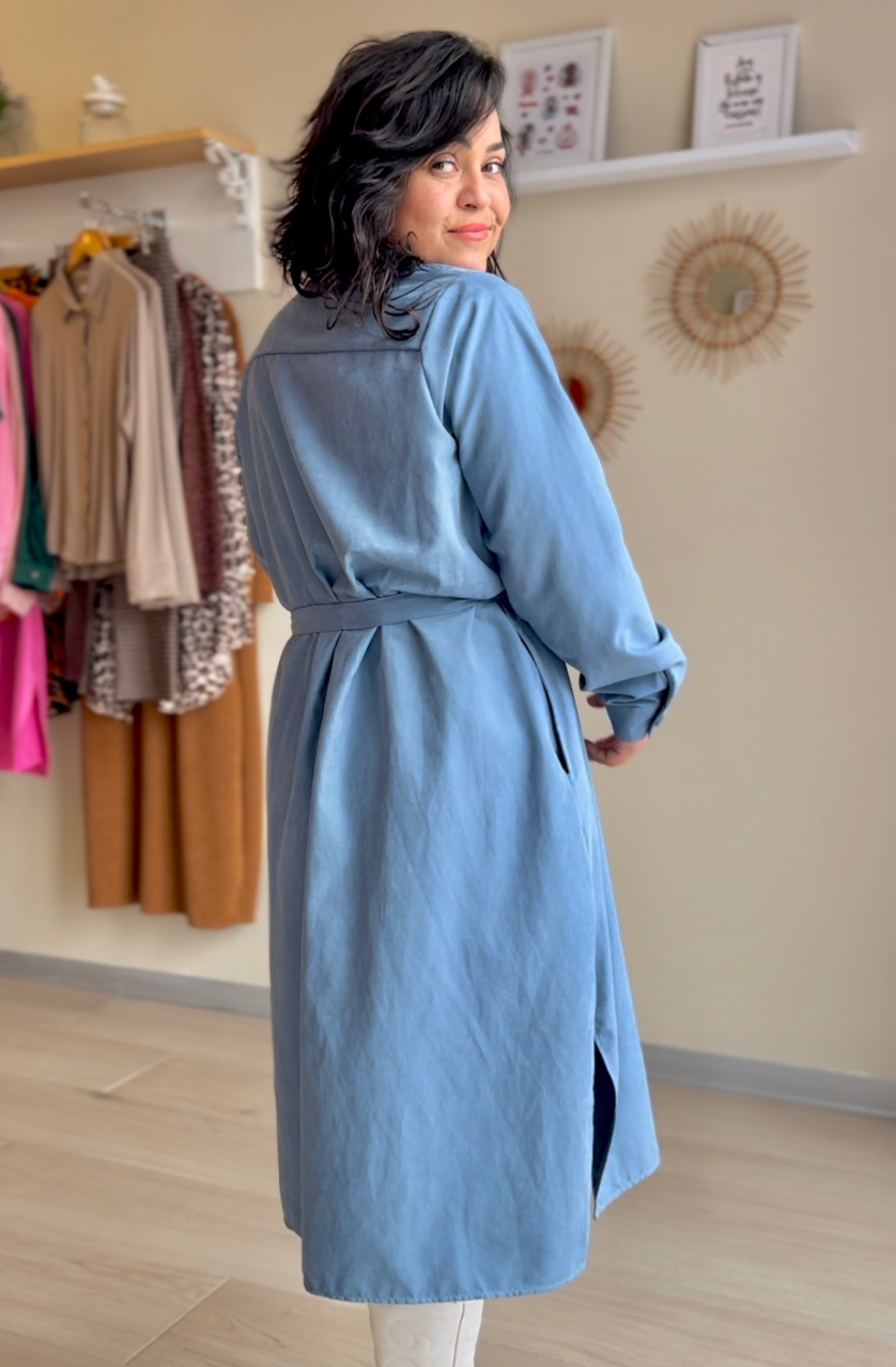 VESTIDO JULIETA CELESTE