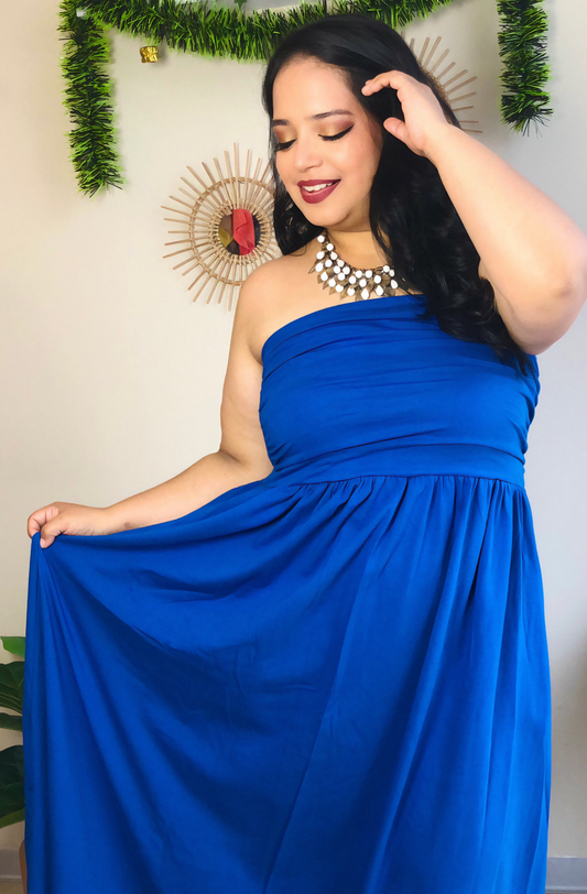 VESTIDO JOHANA - AZULINO