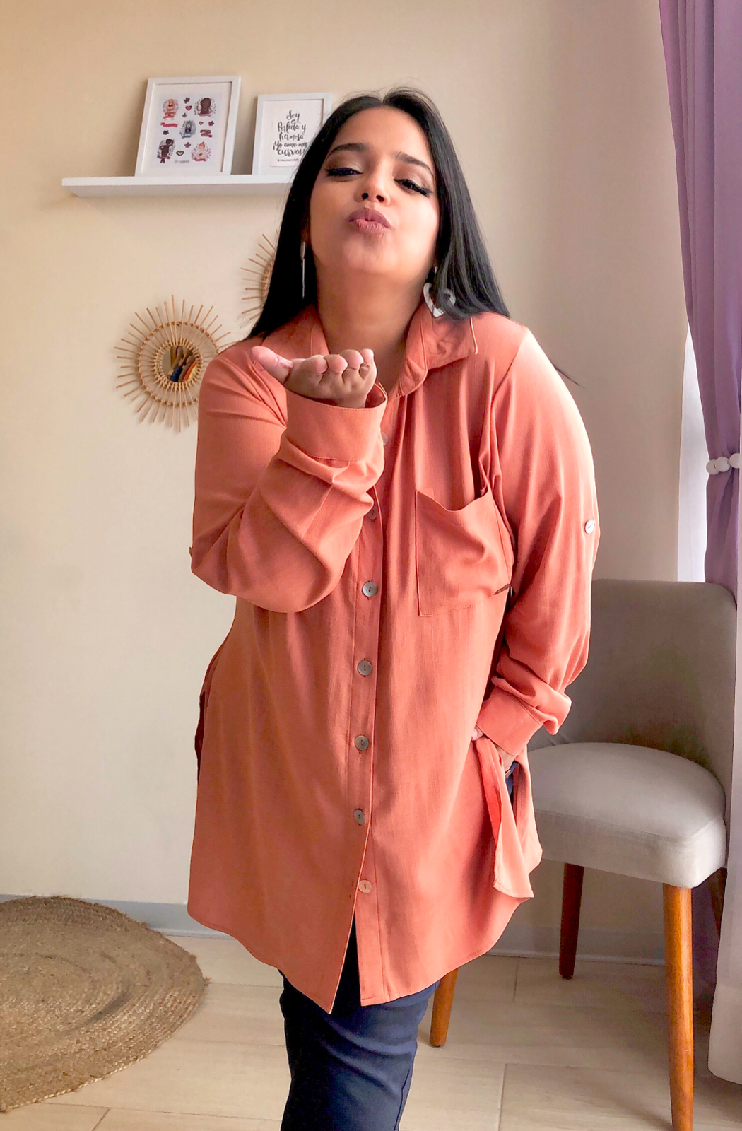 CAMISA ELENA - TERRACOTA
