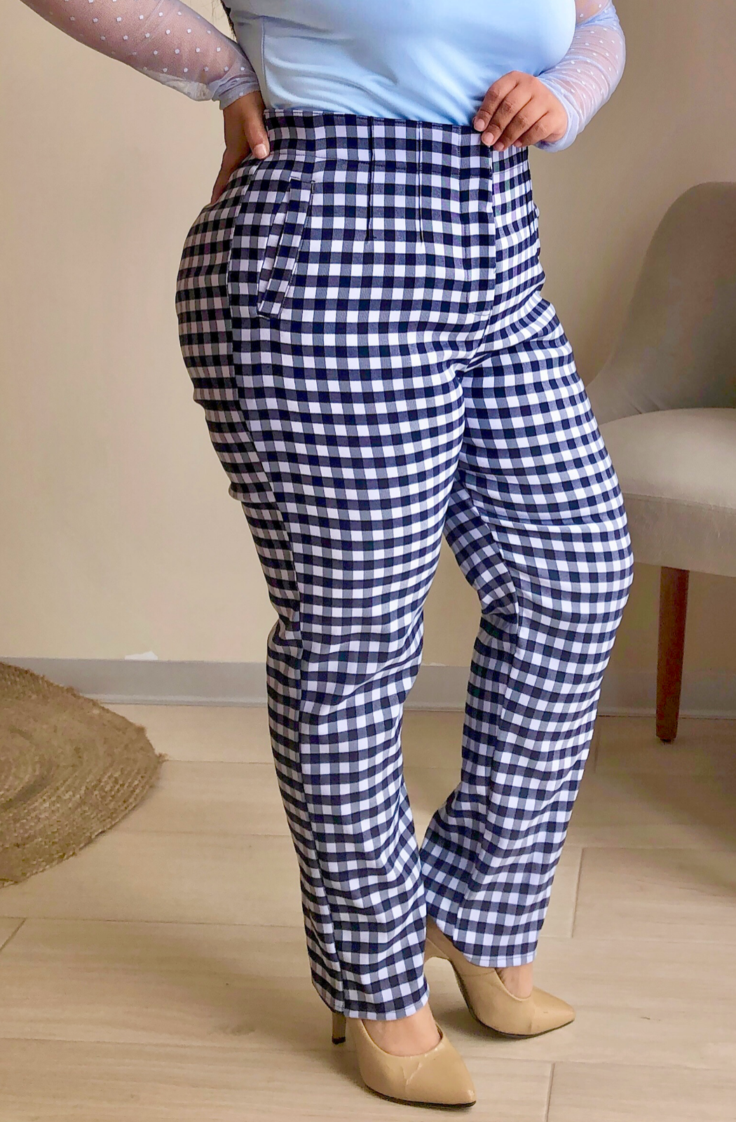 PANTALÓN VICKY - VICHY AZUL