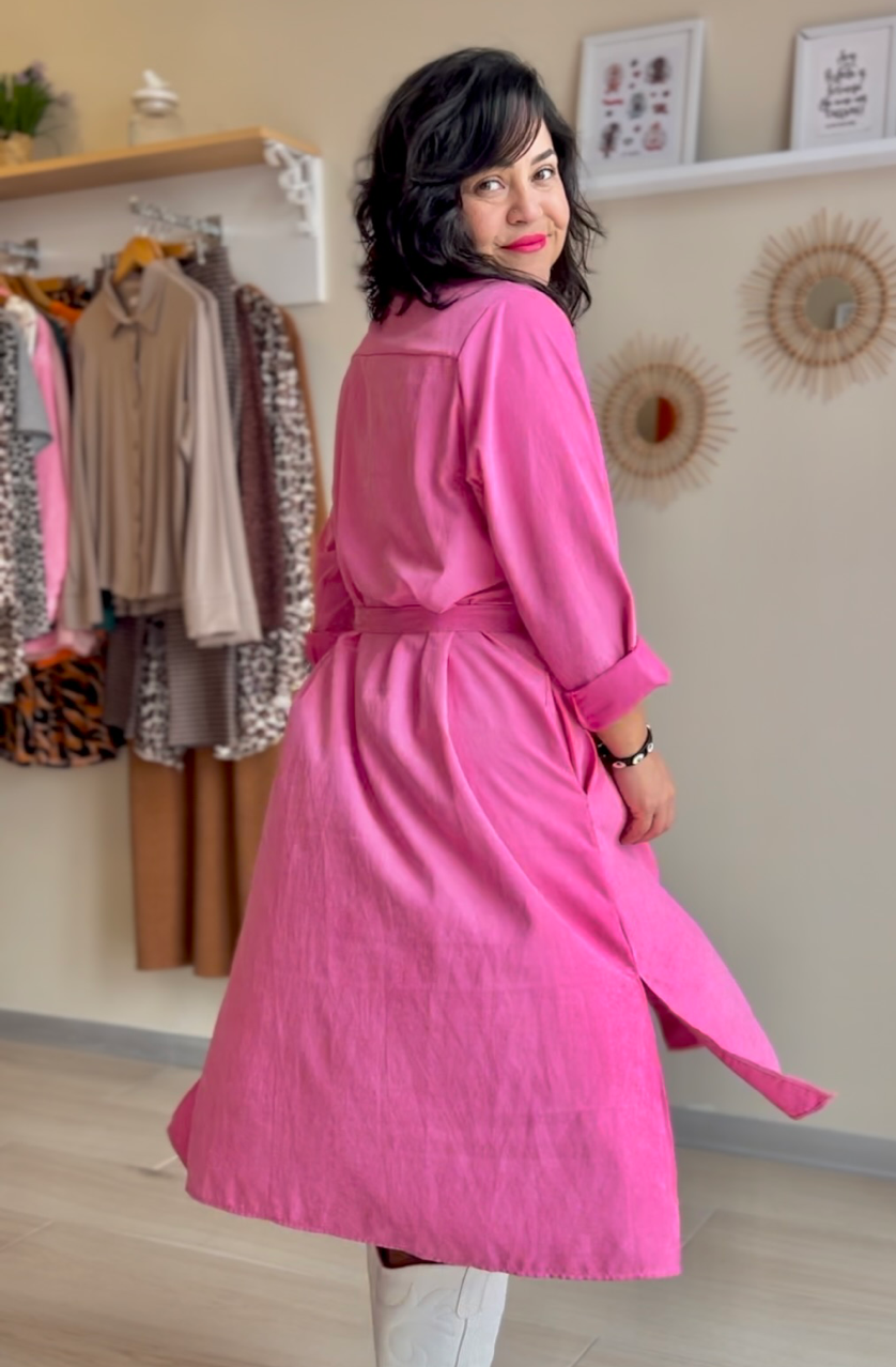 VESTIDO JULIETA FUCSIA