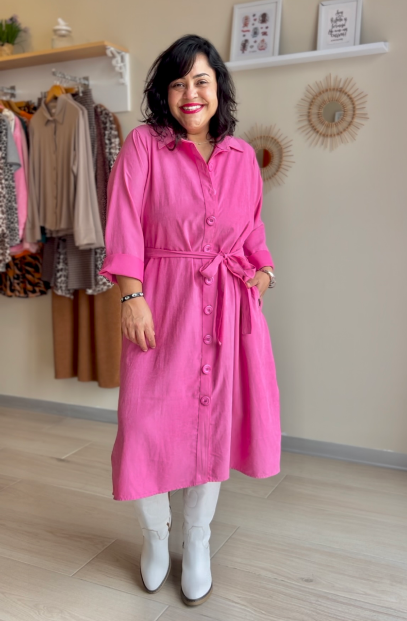 VESTIDO JULIETA FUCSIA