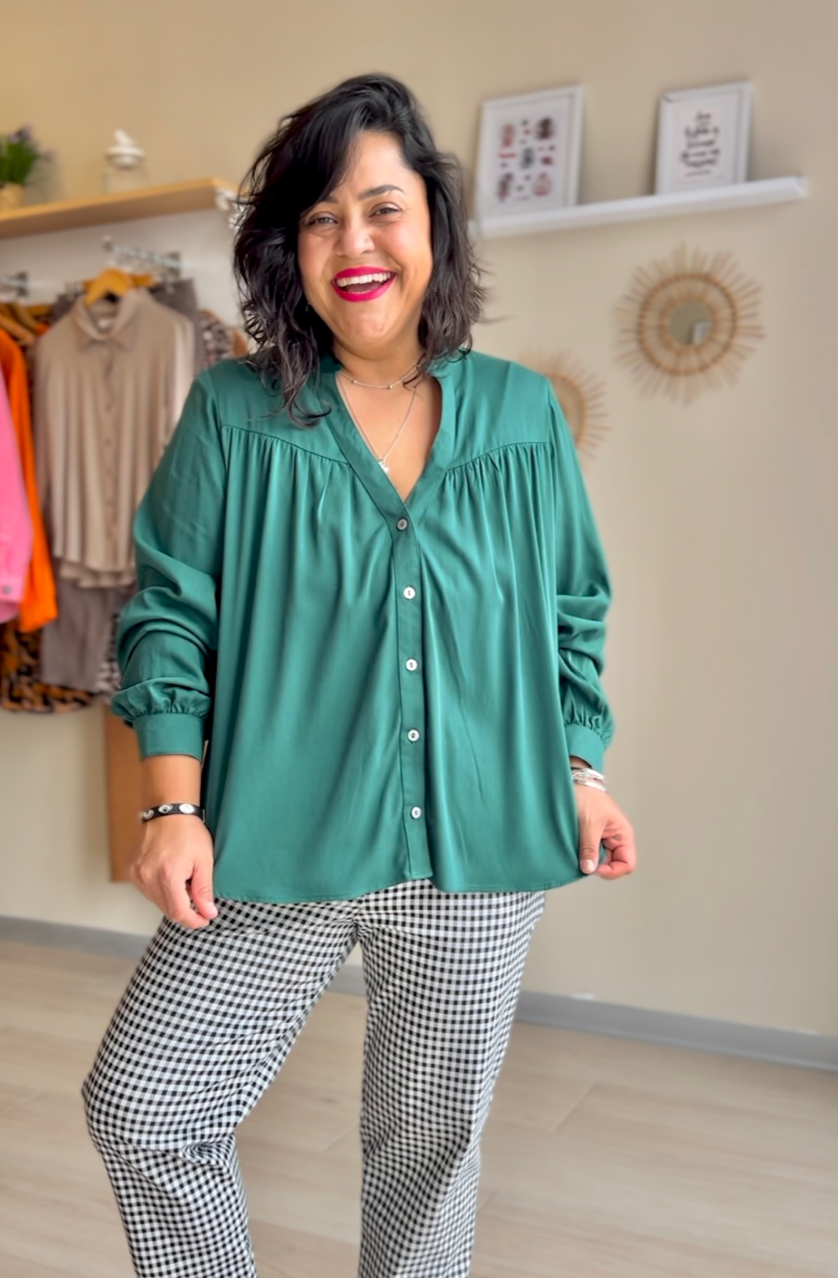 BLUSA VENUS VERDE BOTELLA