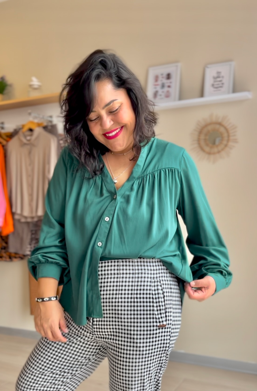 BLUSA VENUS VERDE BOTELLA