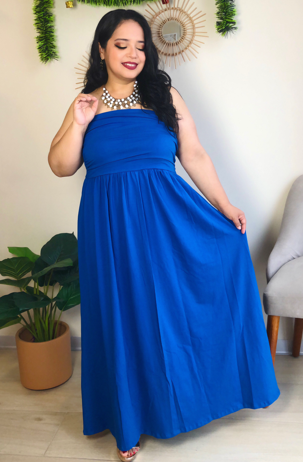 VESTIDO JOHANA - AZULINO