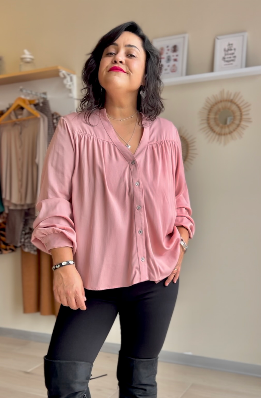 BLUSA VENUS PALO ROSA