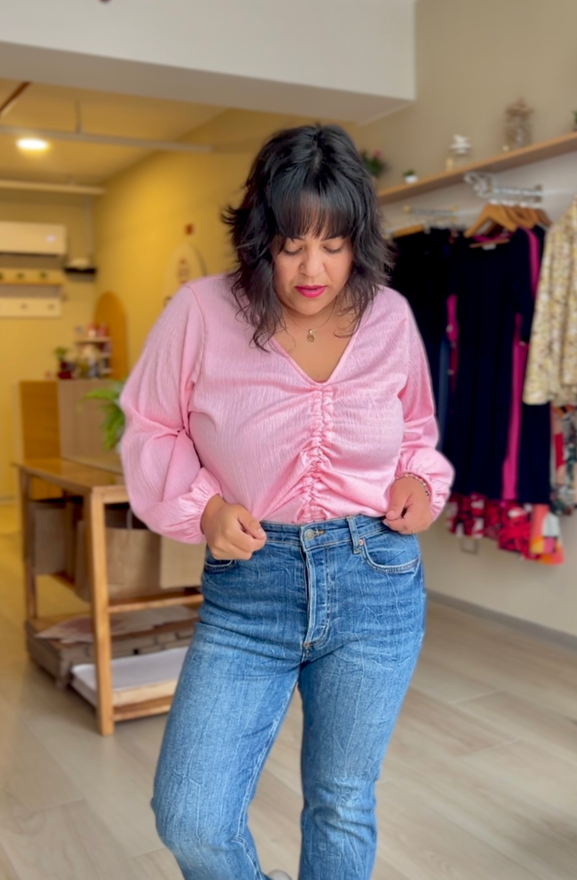 BLUSA AINHOA ROSADO PASTEL