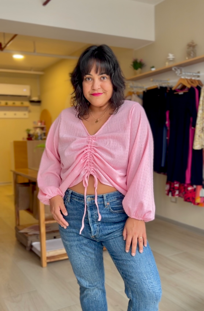 BLUSA AINHOA ROSADO PASTEL