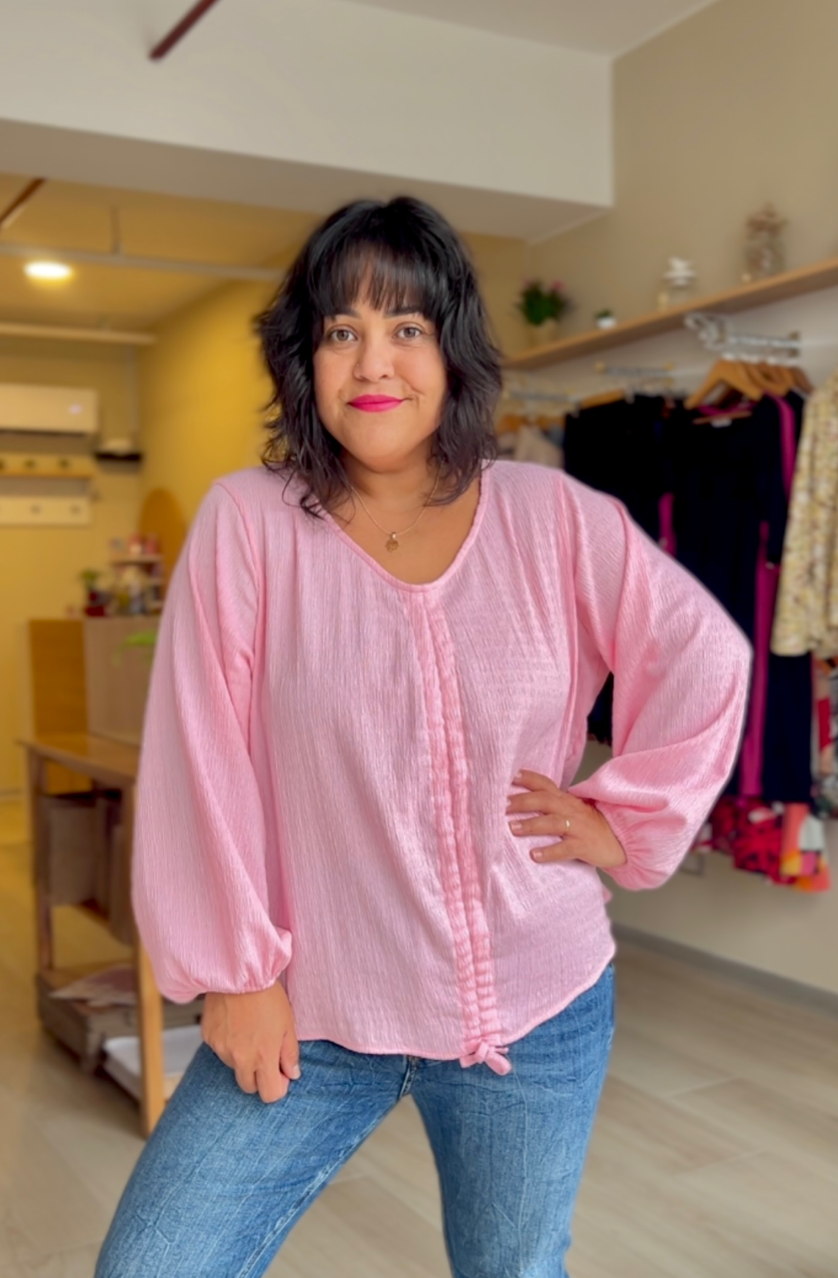 BLUSA AINHOA ROSADO PASTEL