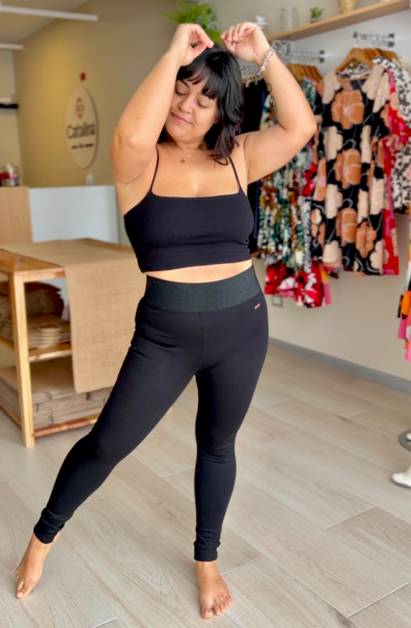 LEGGINGS FIORELLA NEGRO