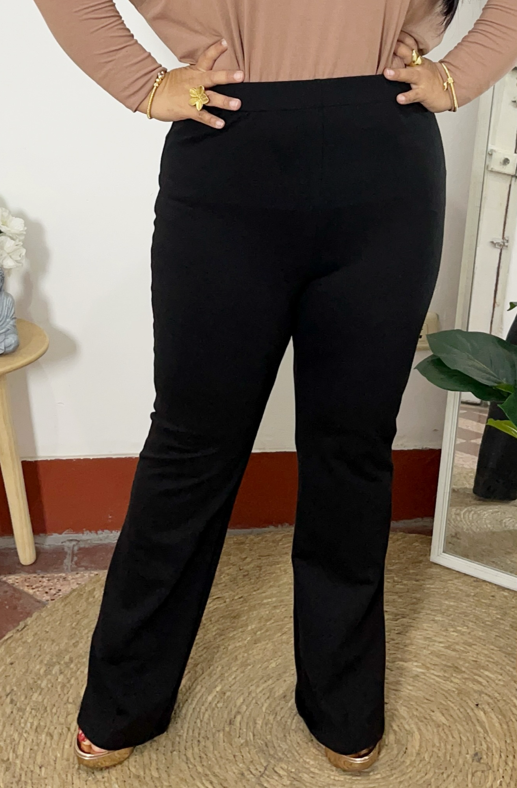 FLARE PANTS AGUSTINA - NEGRO