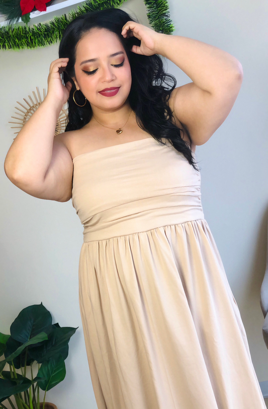 VESTIDO JOHANA - NUDE