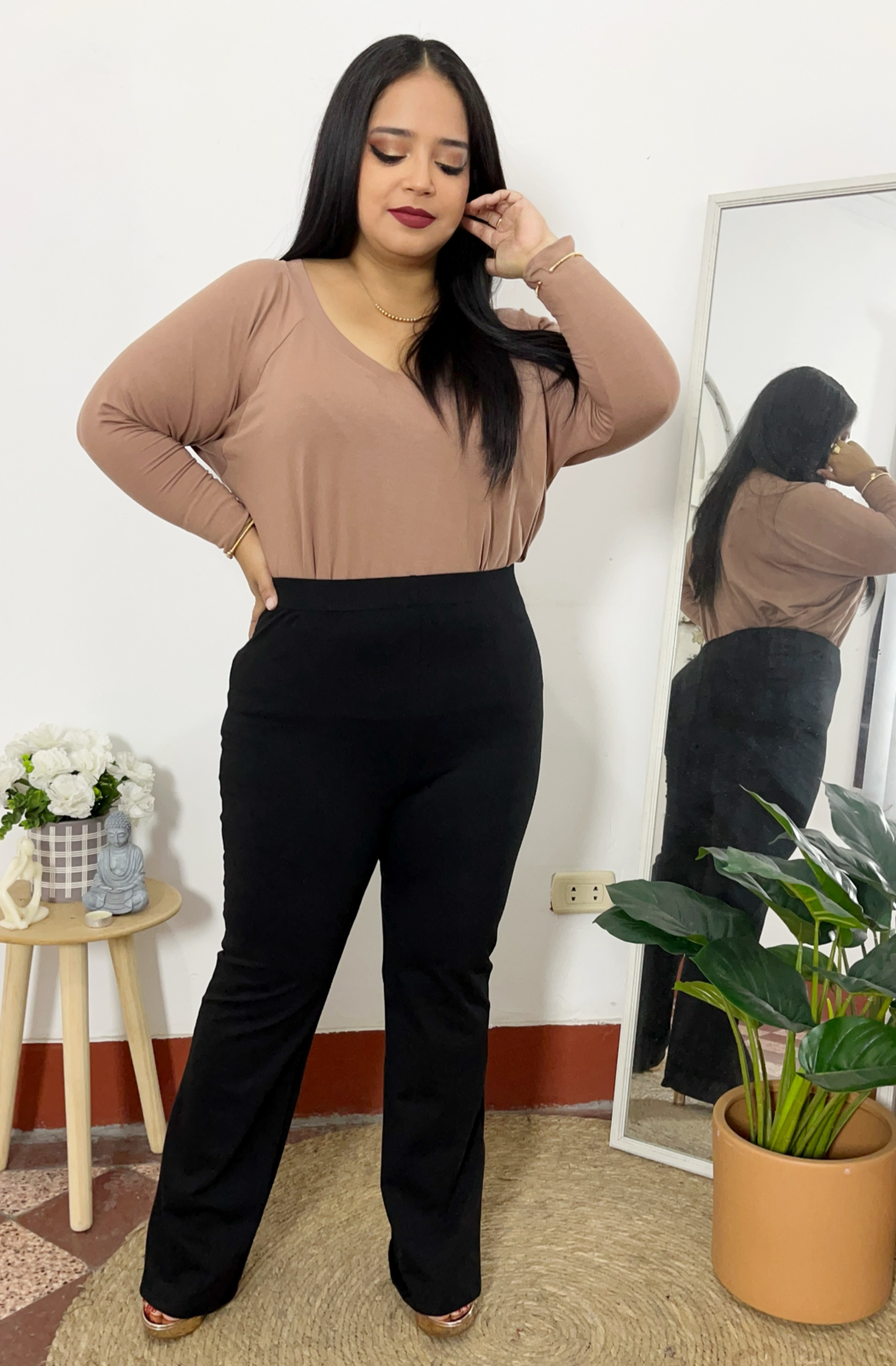 FLARE PANTS AGUSTINA - NEGRO
