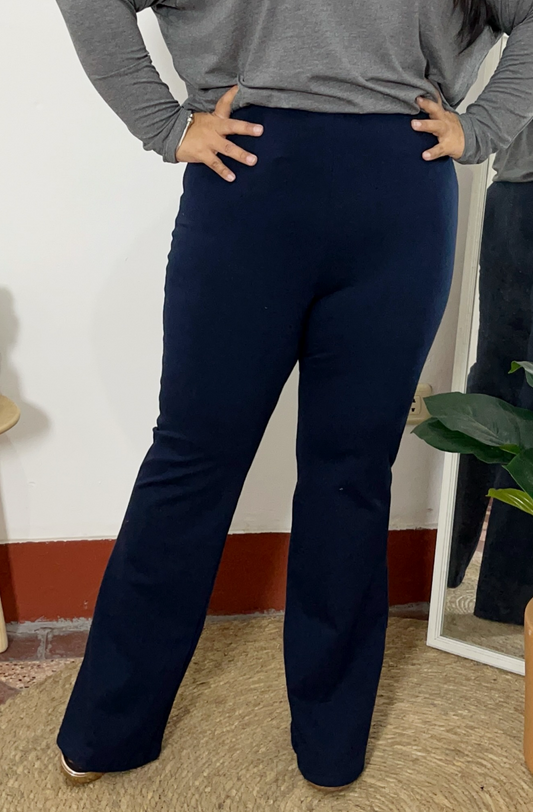 FLARE PANTS AGUSTINA - AZUL