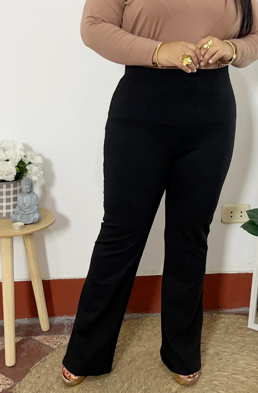FLARE PANTS AGUSTINA - NEGRO