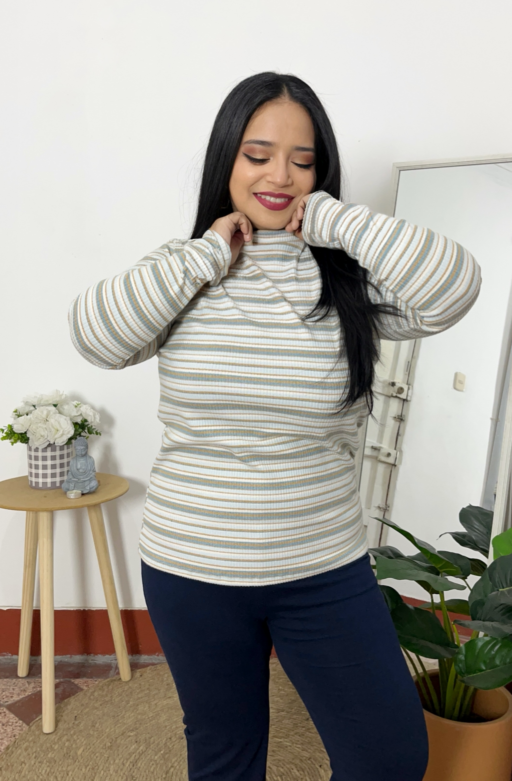 CAFARENA CLARISA - BLANCO RAYAS