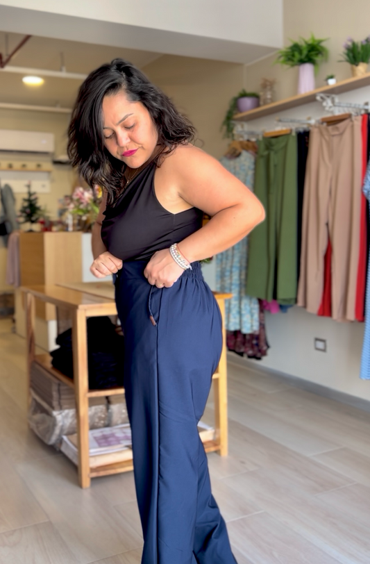 PANTALÓN SASTRERO RAQUEL - AZUL MARINO