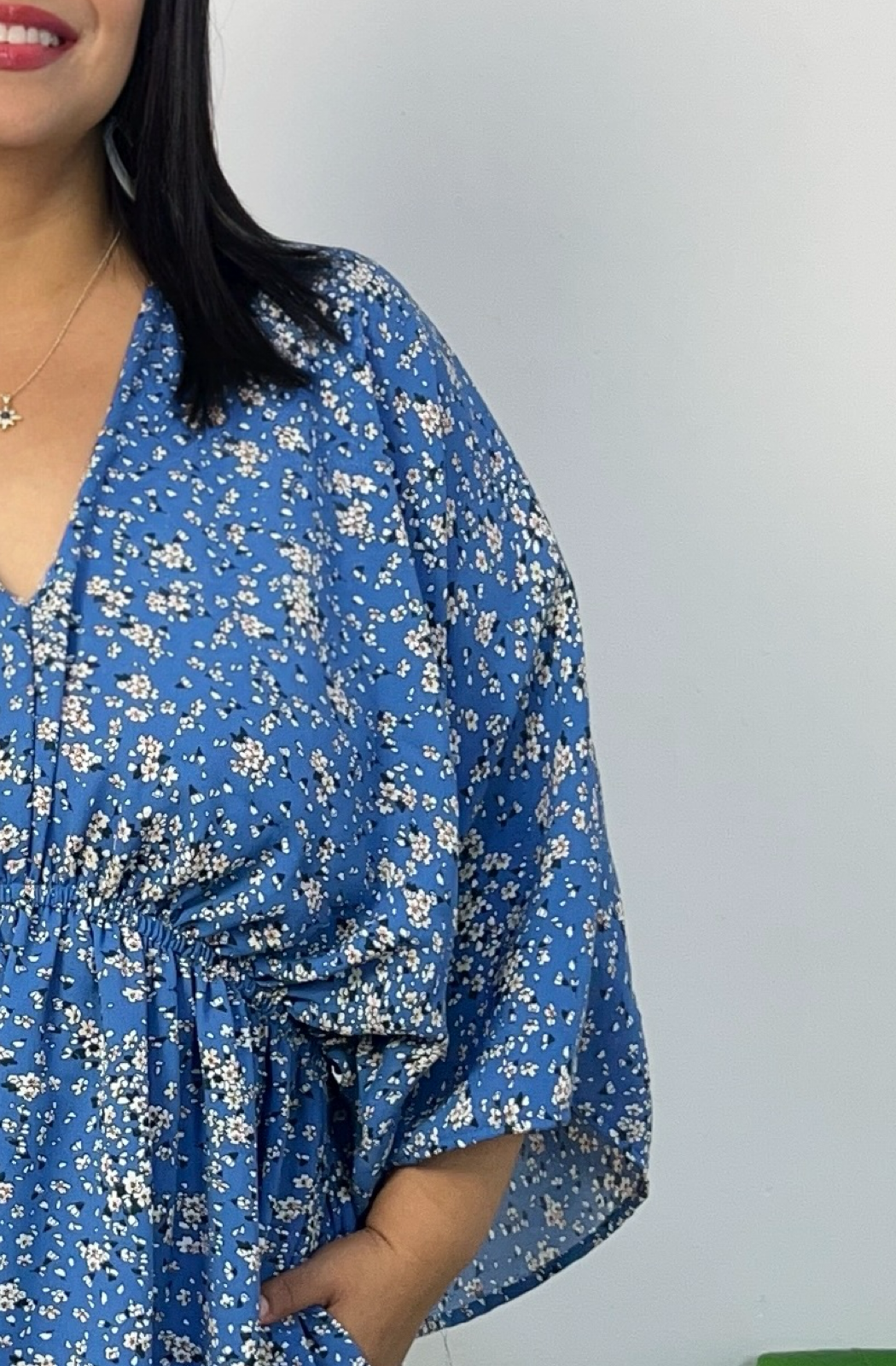 VESTIDO MAR - CELESTE FLORES