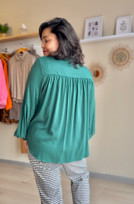 BLUSA VENUS VERDE BOTELLA
