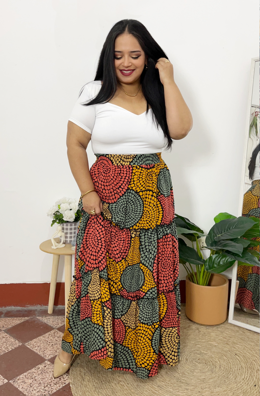 MAXI FALDA ÚRSULA - LUNARES