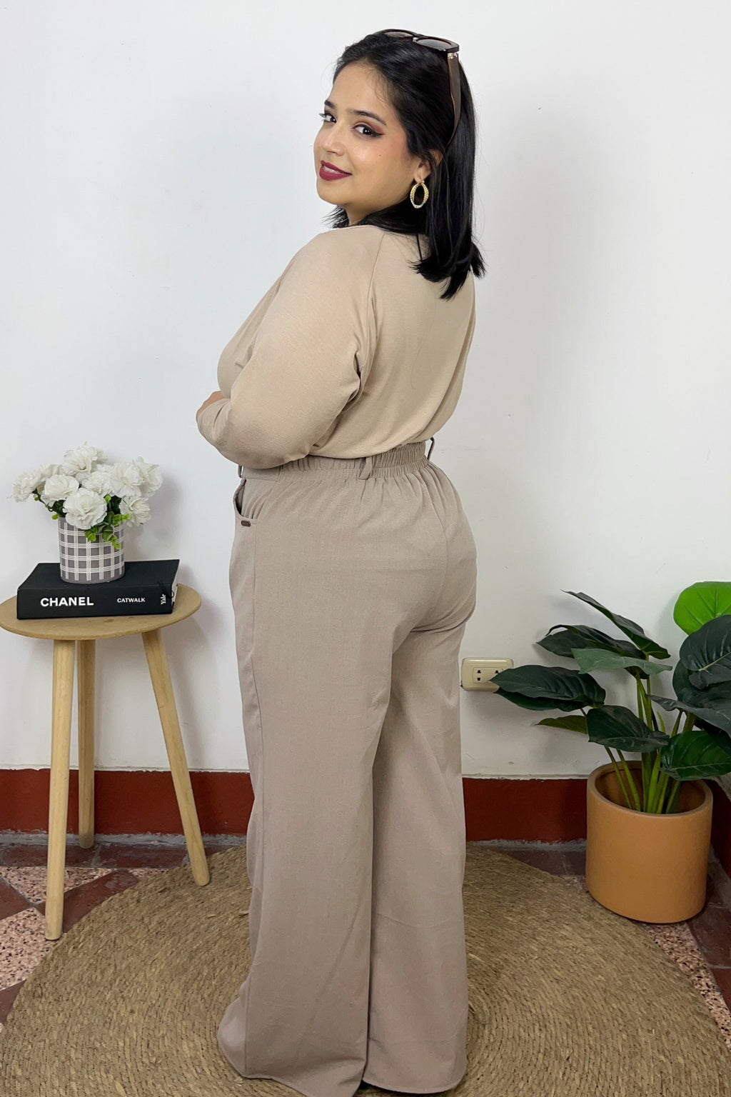PANTALÓN SASTRERO CAROLINA - BEIGE TAUPE