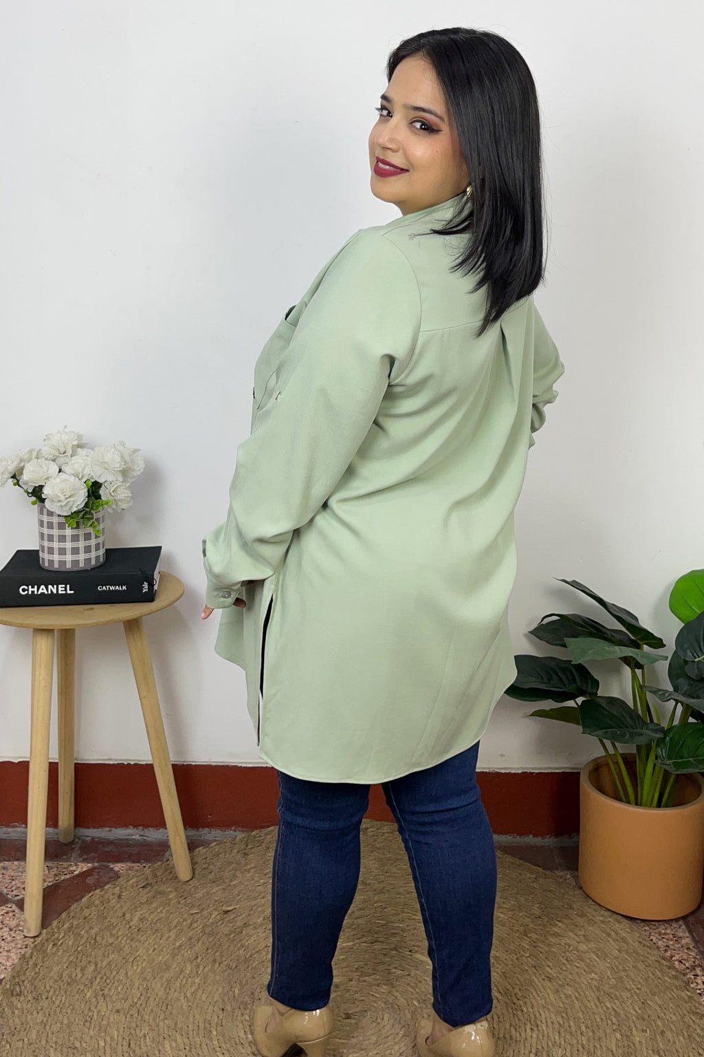 CAMISA ELENA - VERDE SALVIA