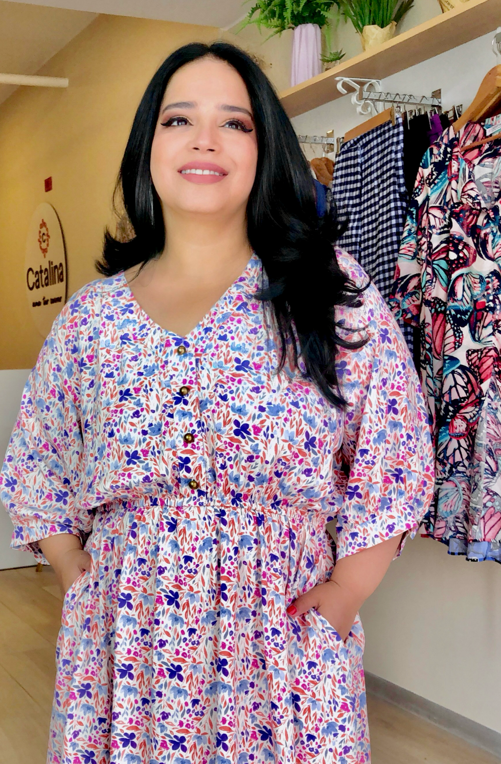 VESTIDO CAPULÍ - FLORES LILAS