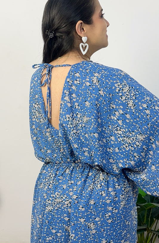 VESTIDO MAR - CELESTE FLORES