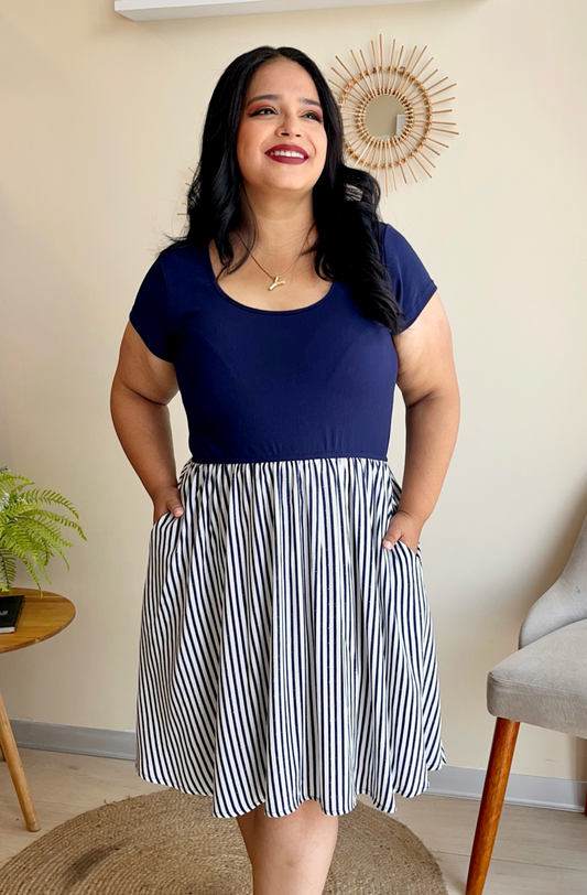 VESTIDO SANDRA - AZUL