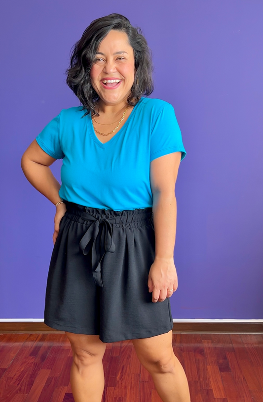 POLO BÁSICO CARMELA - TURQUESA